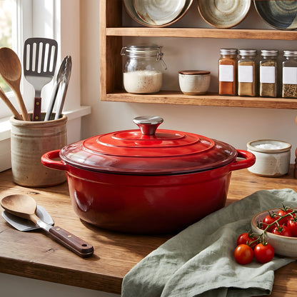Enamelled Cast Iron Dutch Oven Pot for Bread Baking