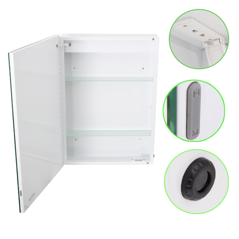 Wall Mount LED Mirror Cabinet with Demister Pad for Bathroom