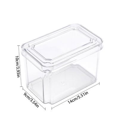 4Pcs Transparent Refrigerator Bins Organizer Set