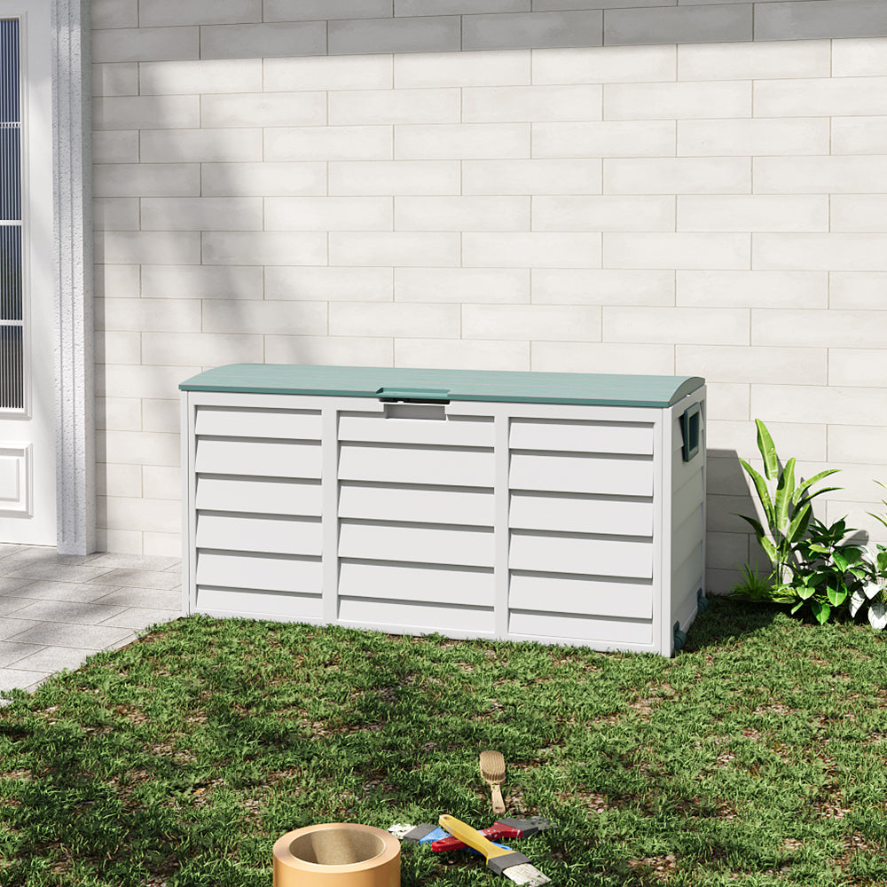 290L Green Top Outdoor Storage Box with Ventilation