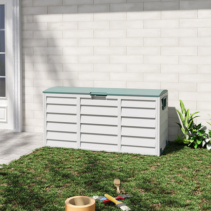 290L Green Top Outdoor Storage Box with Ventilation