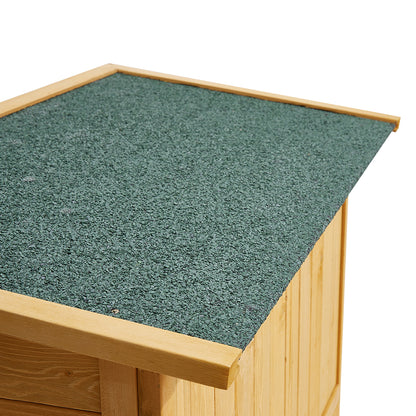 Outdoor Solid Wood Storage Cabinet
