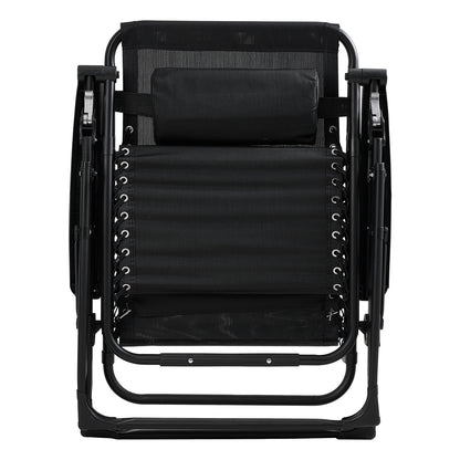 Zero Gravity Outdoor Recliner with Seat Cushion & Headrest
