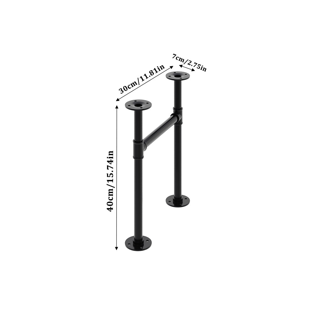 2Pcs Anti-slip H-Shaped Iron Table Legs