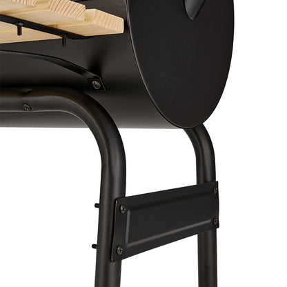 Portable Outdoor Charcoal BBQ Grill with Offset Smoker