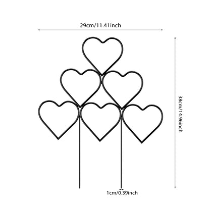 3Pcs Heart-Shaped Stackable Plant Climbing Trellises