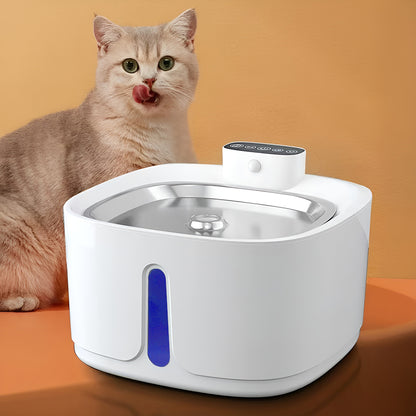 White Pet Water Fountain Ultra Quiet with Three Water Flow Modes