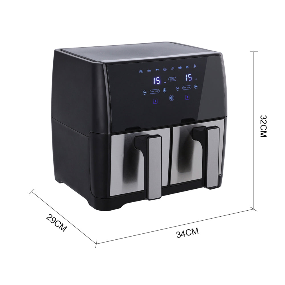 8L Touch Screen Dual Basket Air Fryer