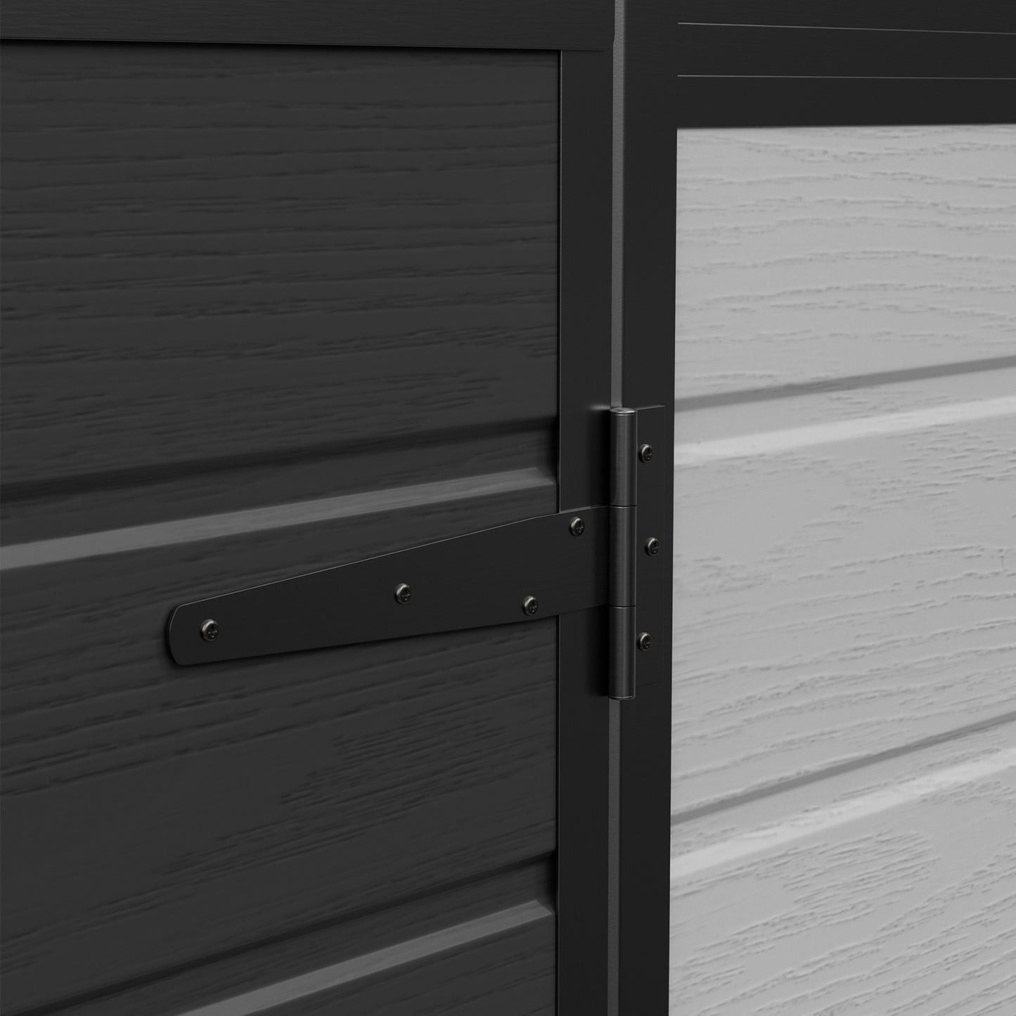 4.4 x 3.4FT Garden Plastic Storage Shed with Lockable Hinge Door