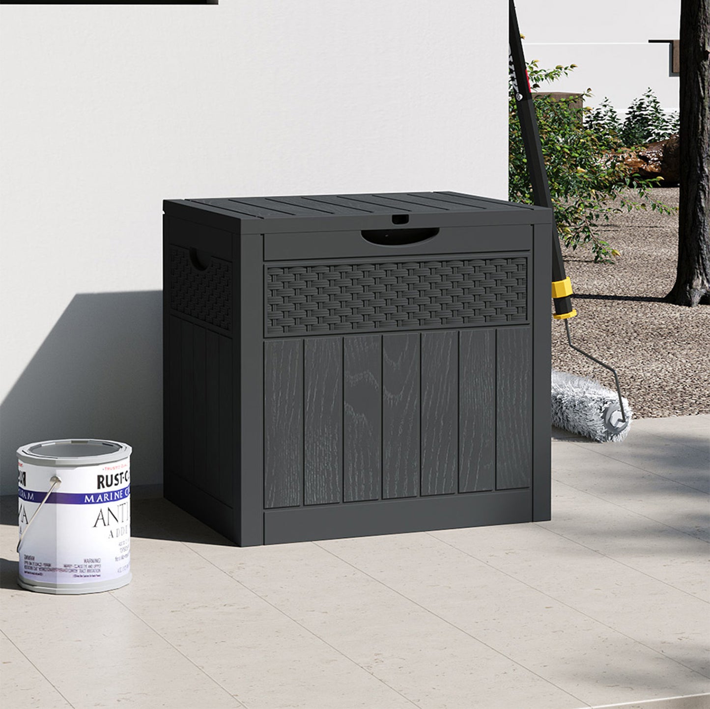 126L Waterproof Large Plastic Storage Box with a Padlock