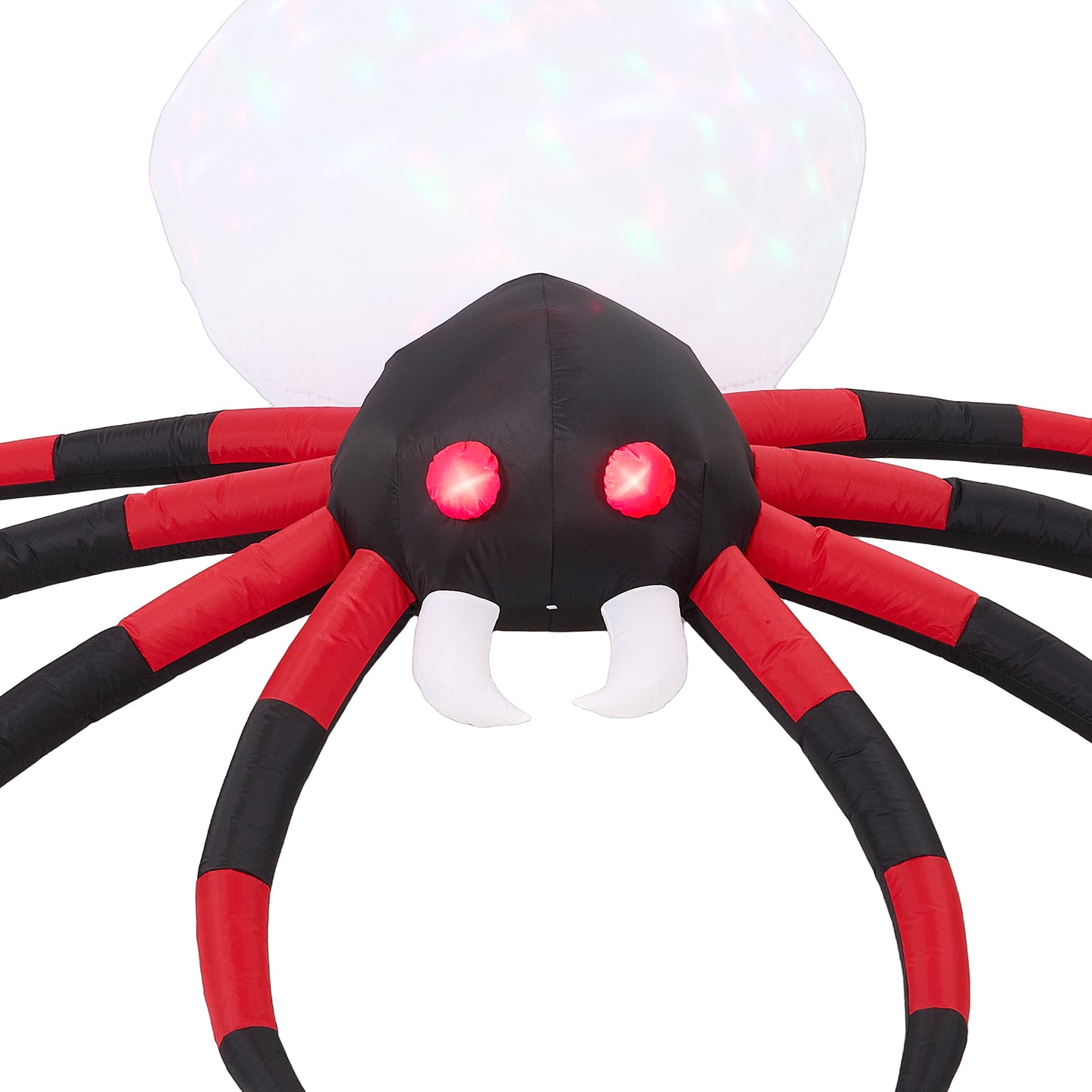 7 FT Halloween Inflatable Giant Spider with Built-in LED Lights