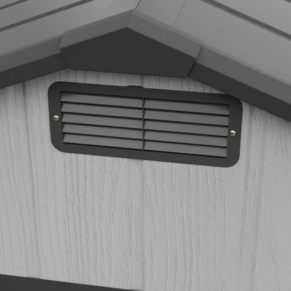 6x8 FT Plastic Outdoor Garden Storage Shed
