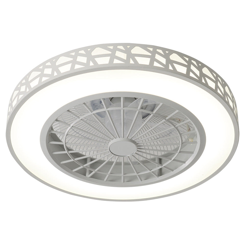Round Acrylic LED Ceiling Light Fan with Remote Control