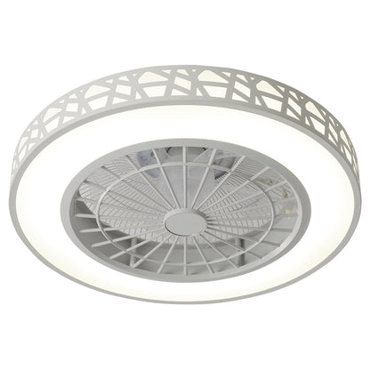 Round Acrylic LED Ceiling Light Fan with Remote Control