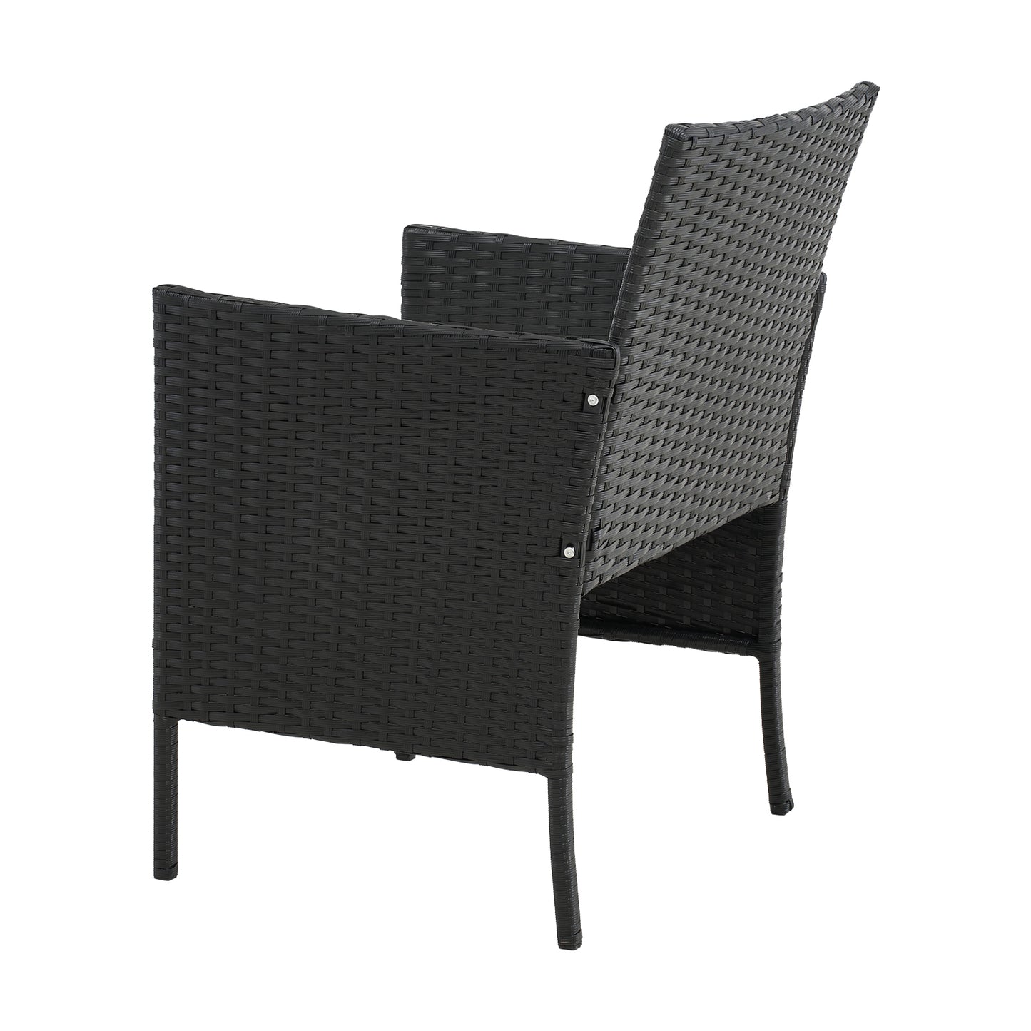 3-Piece PE Rattan Wicker Garden Furniture Bistro Set