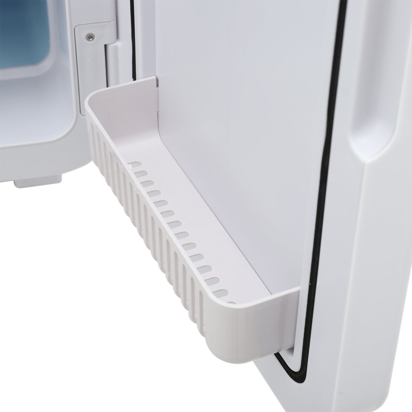 16L Dual-Use Mini Refrigerator with Glass Door