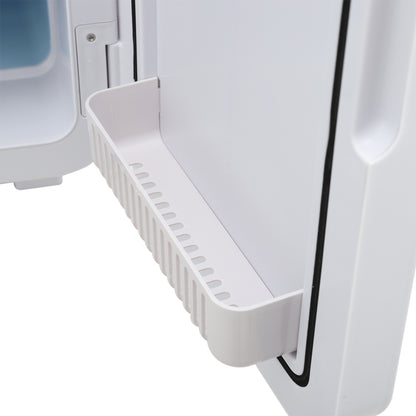 16L Dual-Use Mini Refrigerator with Glass Door