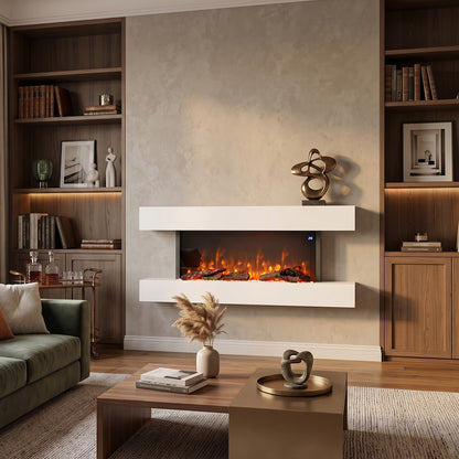 52inch Wall Mounted Electric Fireplace with Remote Control