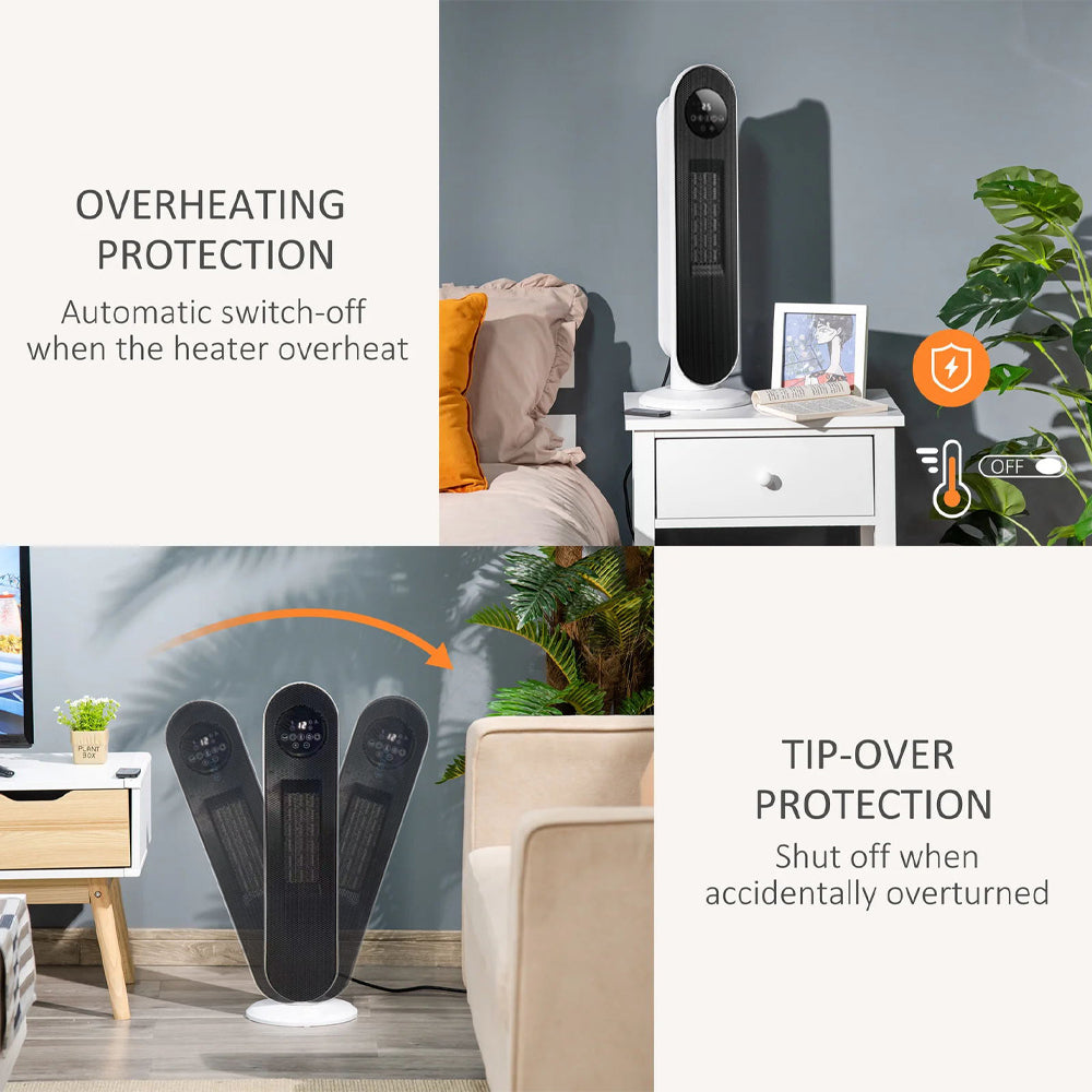 Digital PTC Ceramic Heater with Remote Control