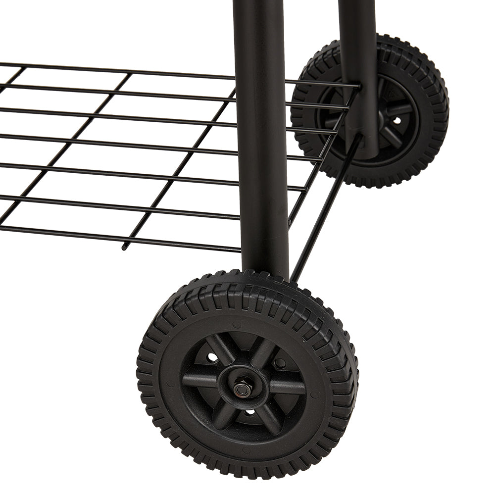 Portable Outdoor Charcoal BBQ Grill with Offset Smoker