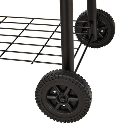 Portable Outdoor Charcoal BBQ Grill with Offset Smoker