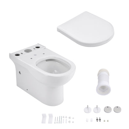 2-Piece Elongated Toilet with Dual Flush