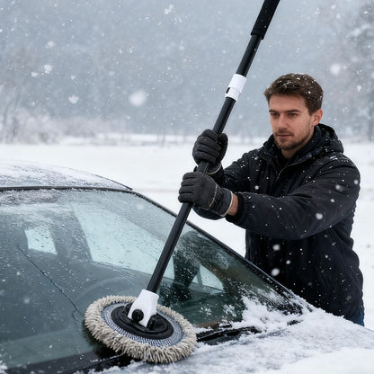 15-Degree Curved Car Wash Mop with Extendable Handle