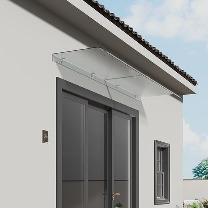 43cm W Frosted Window Door Awning