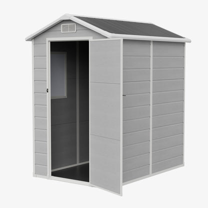 4x6 FT Outdoor Garden Plastic Storage Shed
