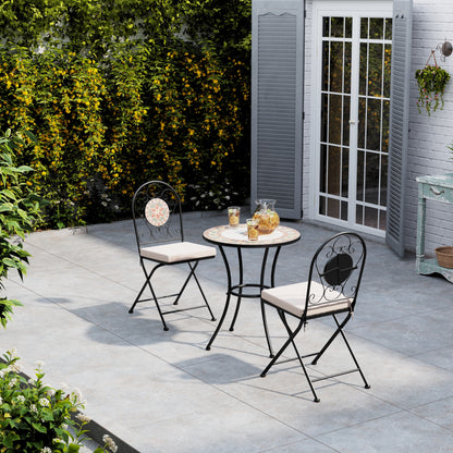 3-Piece Mosaic Garden Dining Set