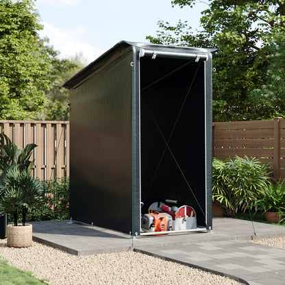 Outdoor Garden Storage Shelter with Roll-Up Zipper Door