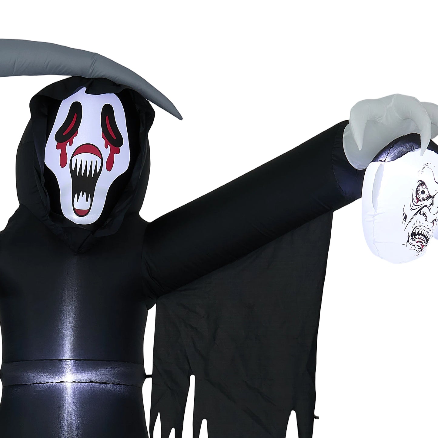 8 FT Halloween Inflatable Grim Reaper with LED Lights