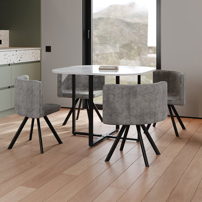 Dining Table Set with 4 Chairs