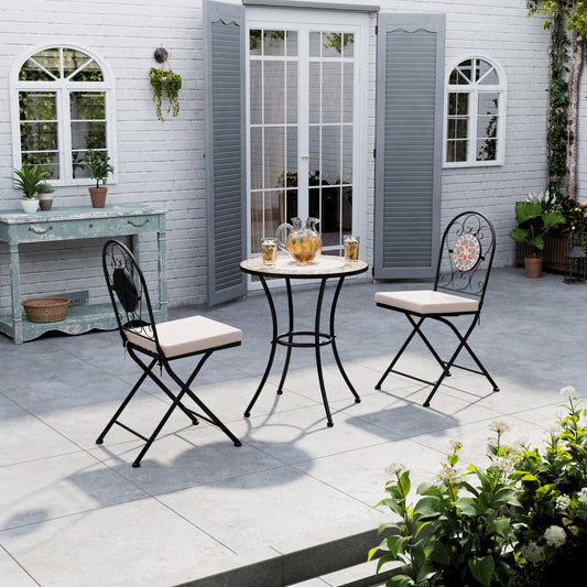3-Piece Mosaic Garden Dining Set