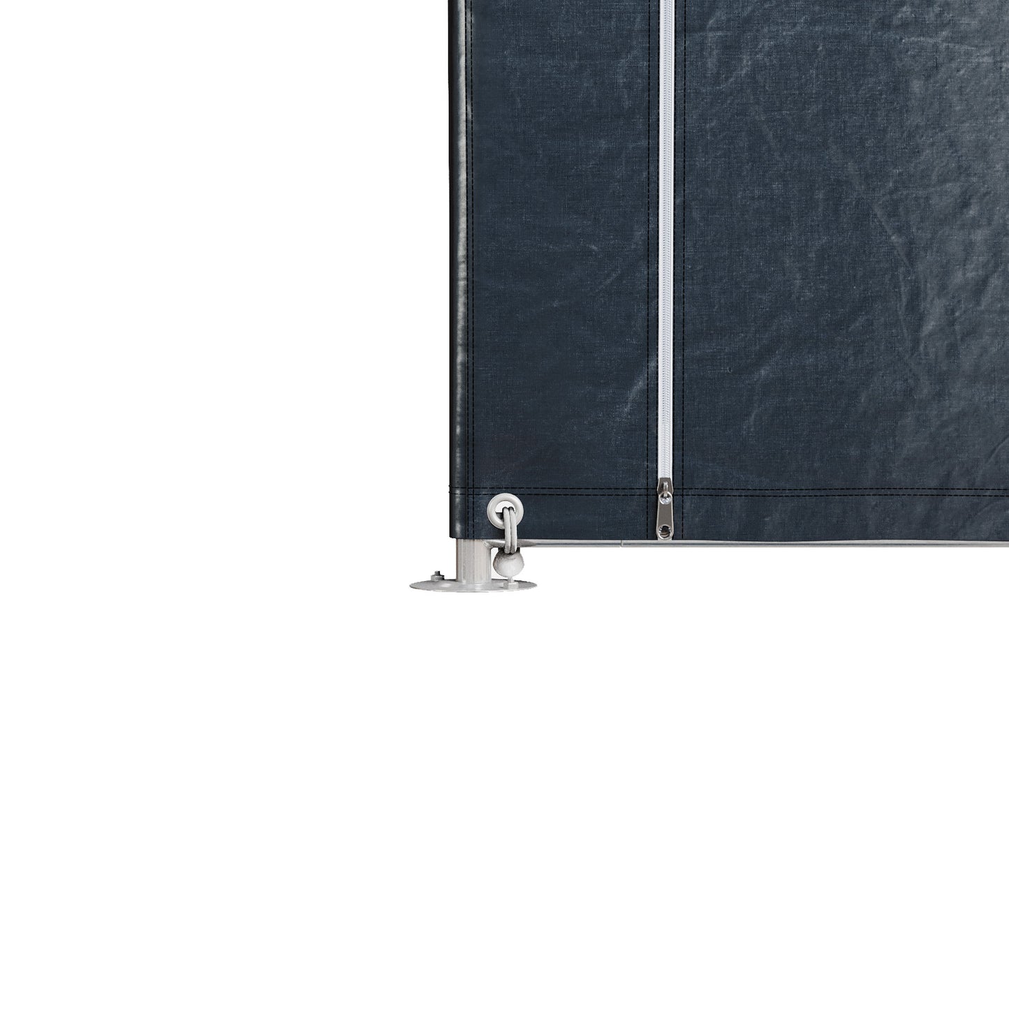 Dark Grey Outdoor Storage Shelter with Waterproof PE Cover