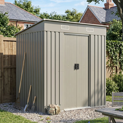 4 x 6FT Metal Garden Storage Shed