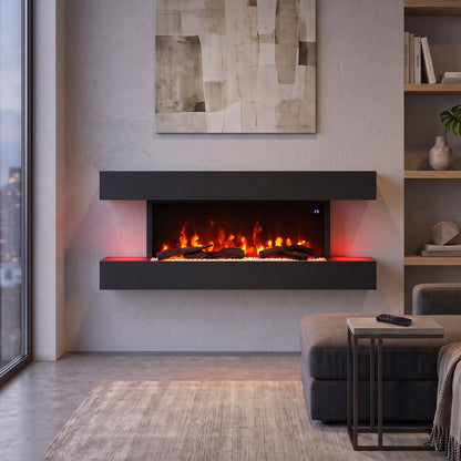 52inch Wall Mounted Electric Fireplace with Remote Control