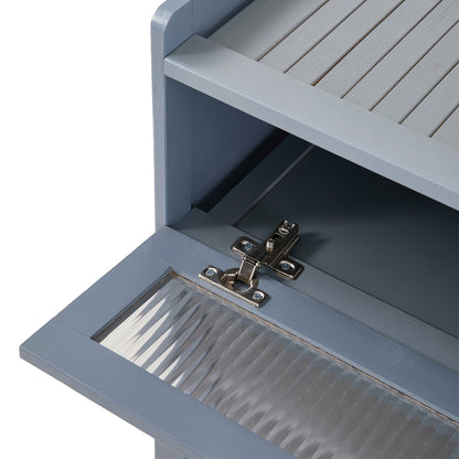 Shoe Storage Cabinet with Folding Doors