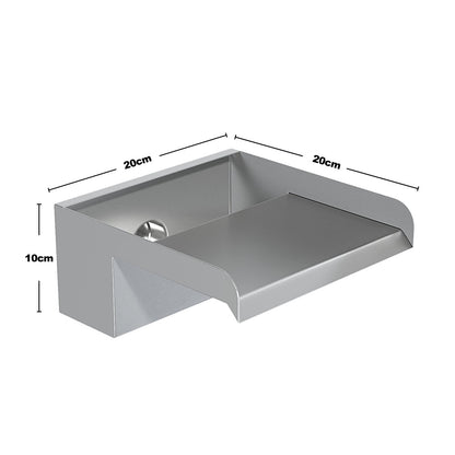 20cm D Back Entry Stainless Steel Water Blade