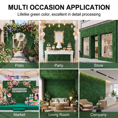 6Pcs Decorative Artificial Boxwood Panels