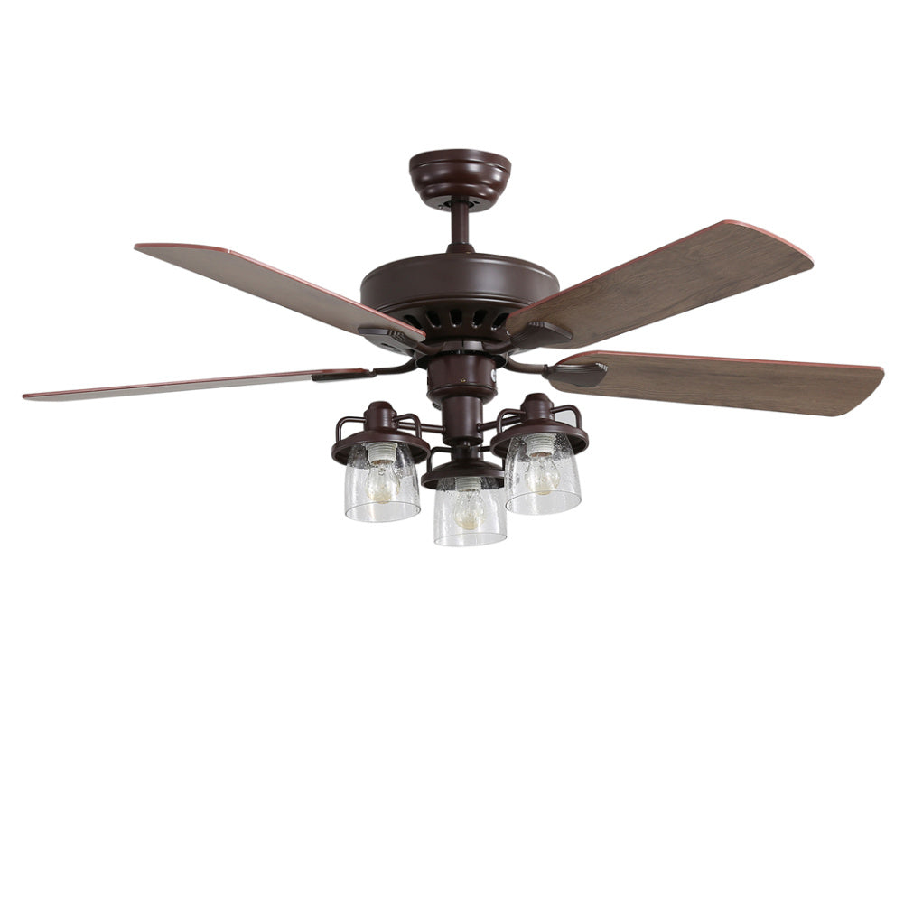 5-Blade Ceiling Fan Light with Remote