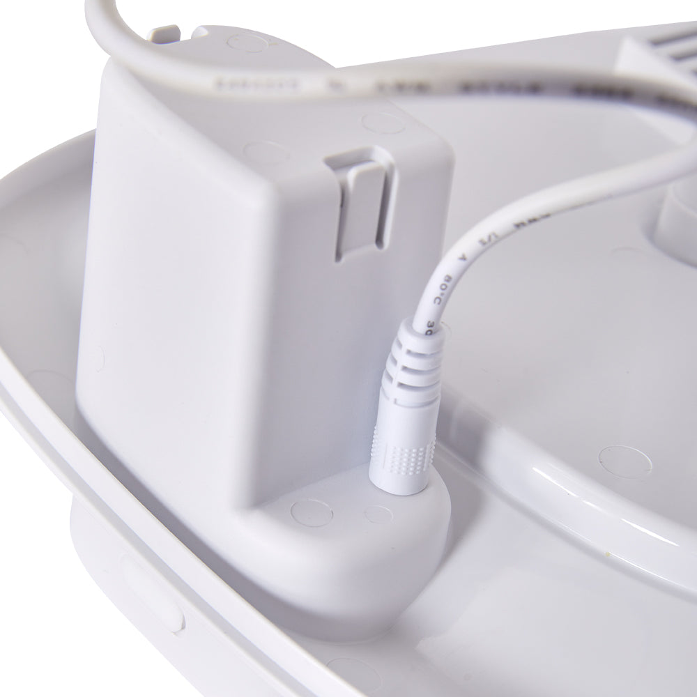 White Pet Water Fountain Ultra Quiet with Three Water Flow Modes