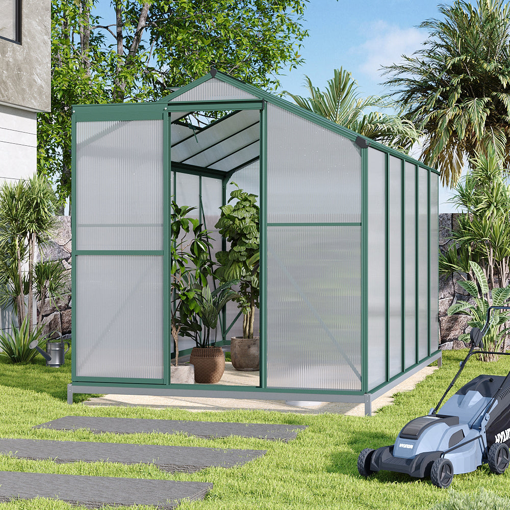 10 x 6 ft Aluminium Hobby Greenhouse with Base