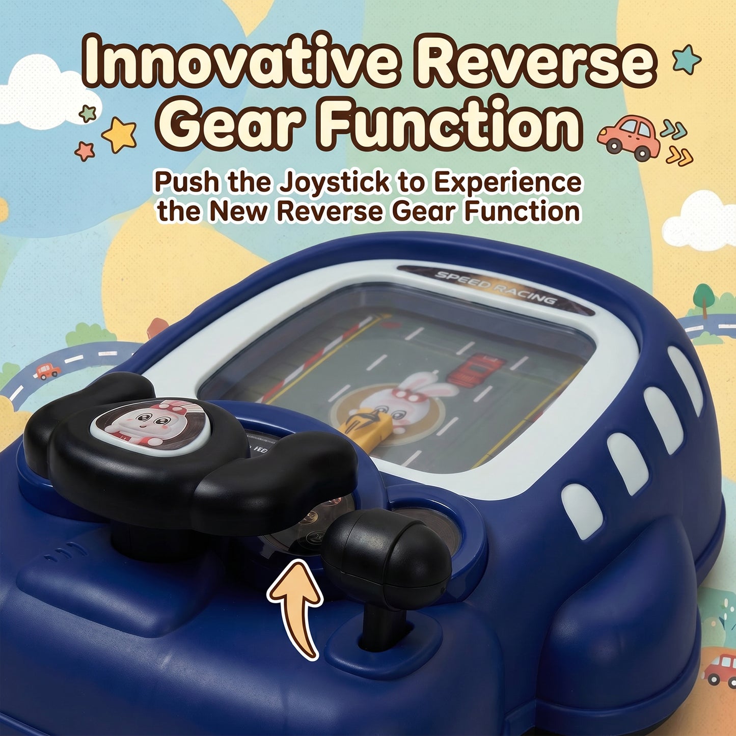 Simulation Driving Steering Wheel Toy with Sounds Effects