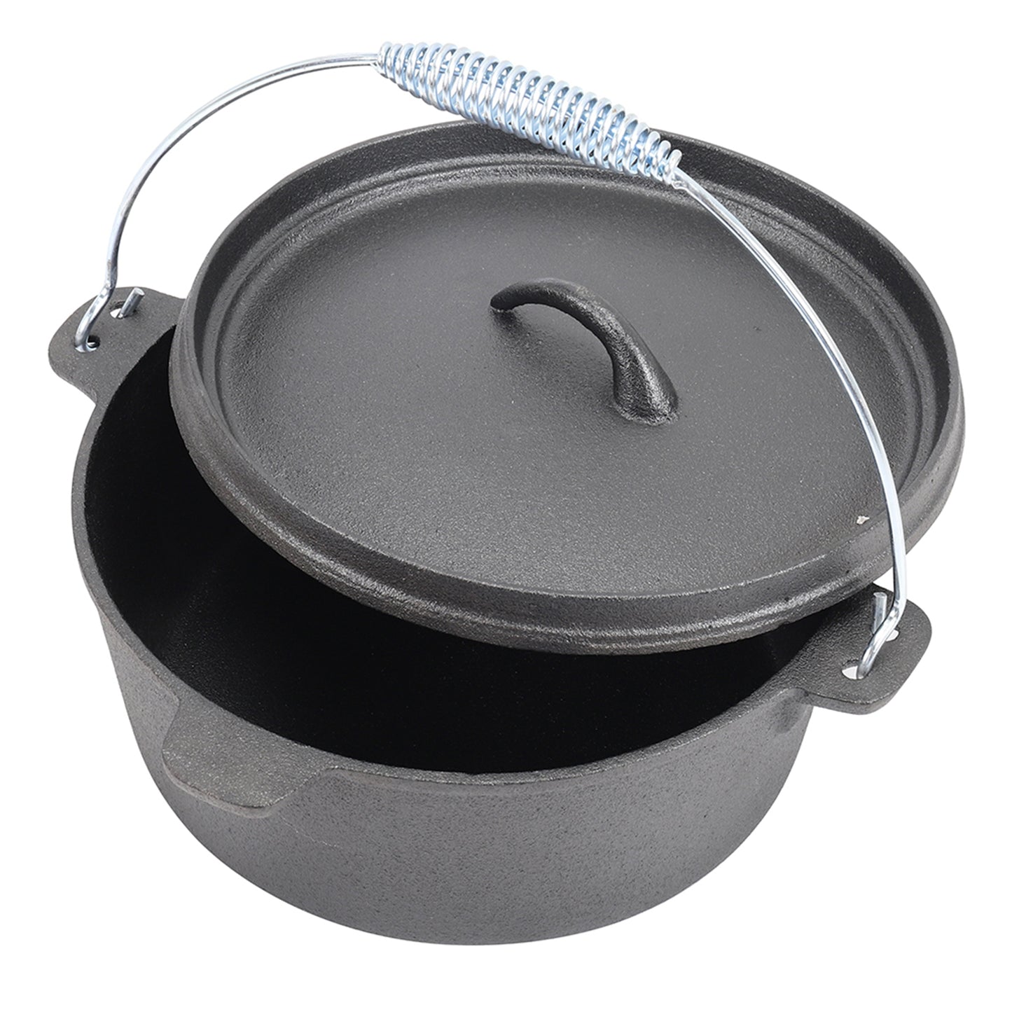 4.5L Cast Iron Camp Dutch Oven with Lid