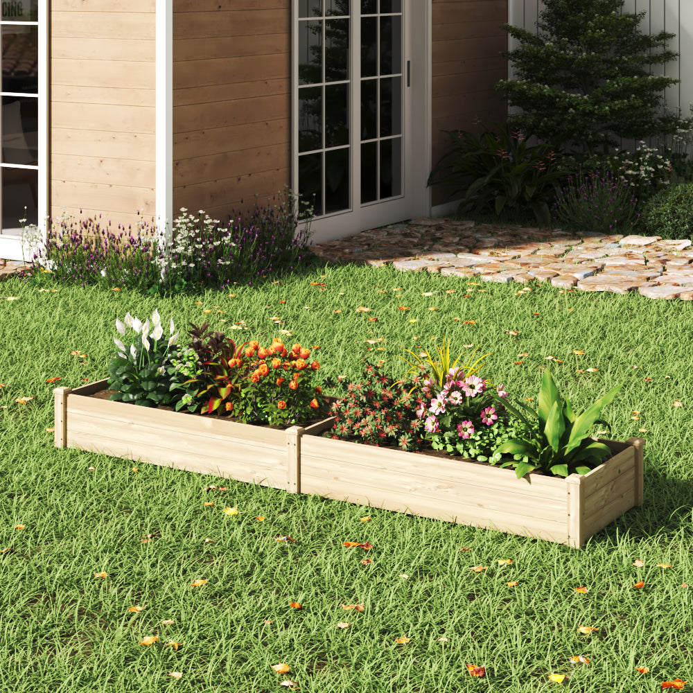 Wooden Outdoor Raised Bed