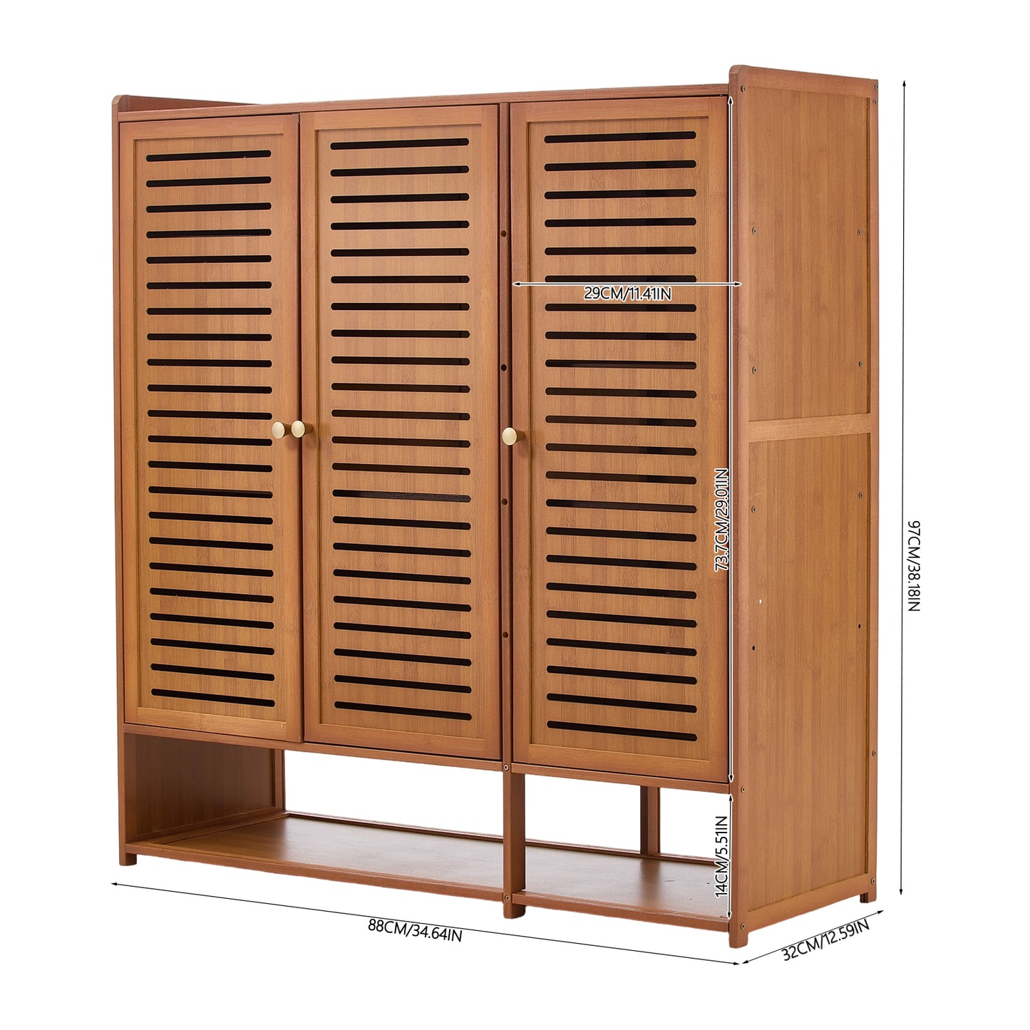 Shoe Storage Cabinet with 3 Doors