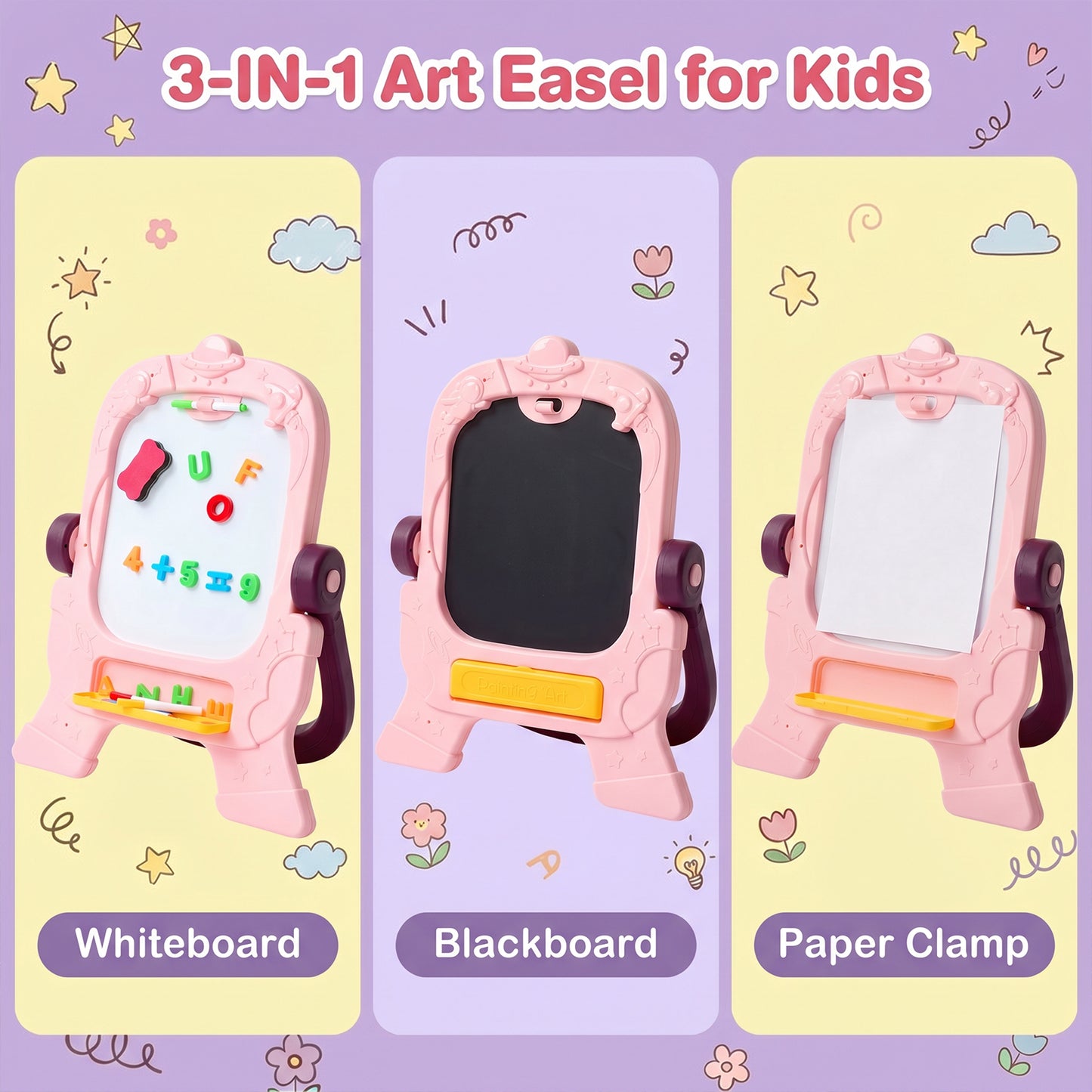 Double-Sided Easel for Kids