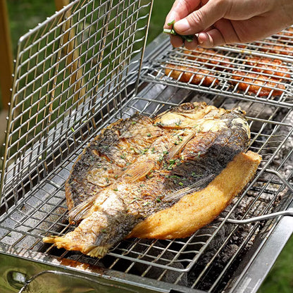 Portable Outdoor Camping BBQ Grill Basket