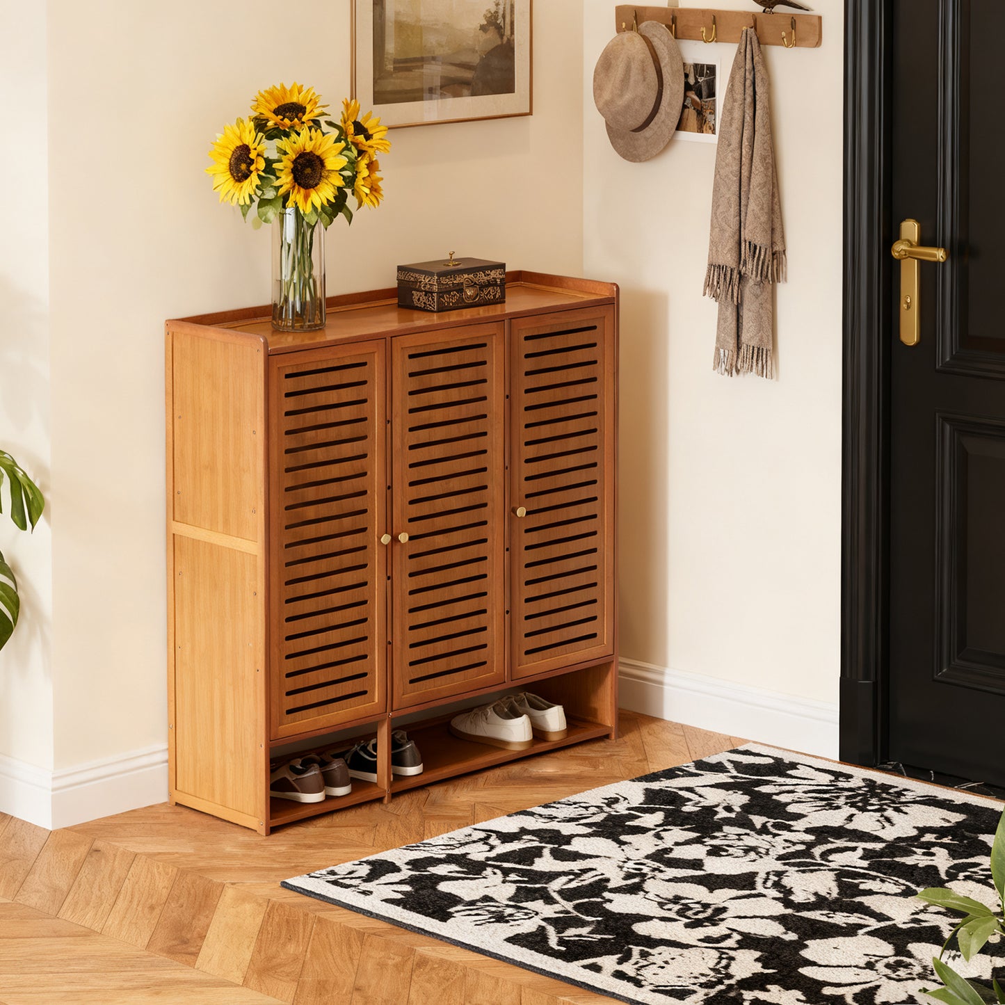 Shoe Storage Cabinet with 3 Doors